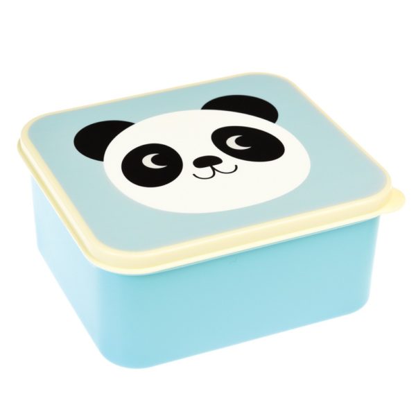 Modrý desiatový box Rex London Miko The Panda - zdravy desiatovy box - nezavadny desiatovy box do školy - desiatový box - plastové krabičky na potraviny - desiatový box pre deti - bento box - desiatove boxy na jedlo - krabičky na jedlo - obaly na jedlo - čo na desiatu do školy - desiata pre školáka - čo deťom na desiatu do školy