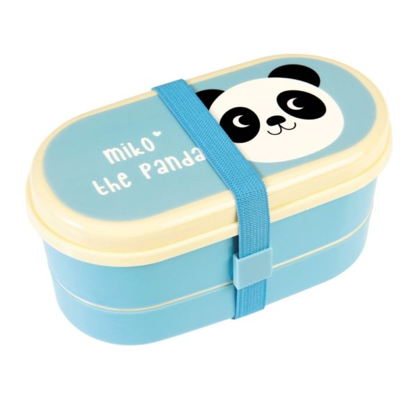 Obedový bento box Rex London Miko The Panda - zdravy desiatovy box - nezavadny desiatovy box do školy - desiatový box - plastové krabičky na potraviny - desiatový box pre deti - bento box - desiatove boxy na jedlo - krabičky na jedlo - obaly na jedlo - čo na desiatu do školy - desiata pre školáka - čo deťom na desiatu do školy