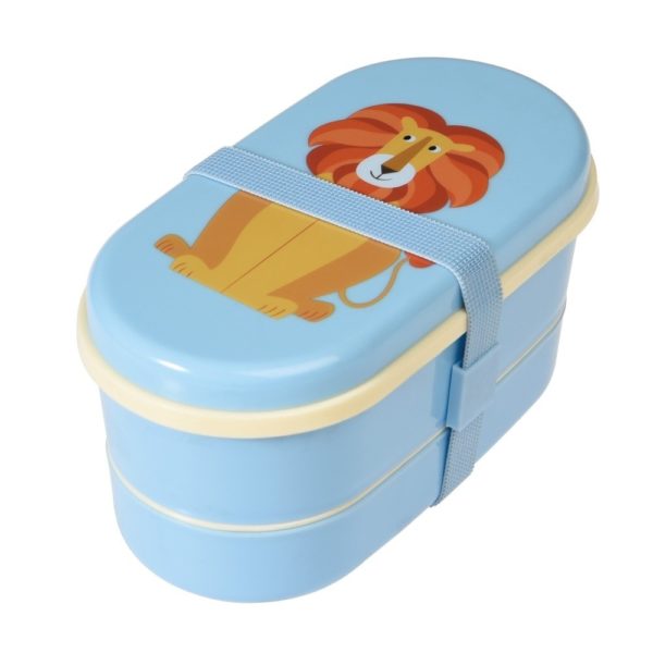 Obedový box Rex London Charlie The Lion - zdravy desiatovy box - nezavadny desiatovy box do školy - desiatový box - plastové krabičky na potraviny - desiatový box pre deti - bento box - desiatove boxy na jedlo - krabičky na jedlo - obaly na jedlo - čo na desiatu do školy - desiata pre školáka - čo deťom na desiatu do školy