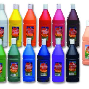 JOVI Temperové farby vo fľaši  - čierna 51130 - 1000 ml - temperové farby -  temperové farby použitie -  temperové farby miešanie -  temperové farby cena -  výtvarné potreby -  temperové farby veľké balenie