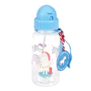 Modrá fľaša na vodu Rex London Magical Unicorn - detská fľaša na vodu