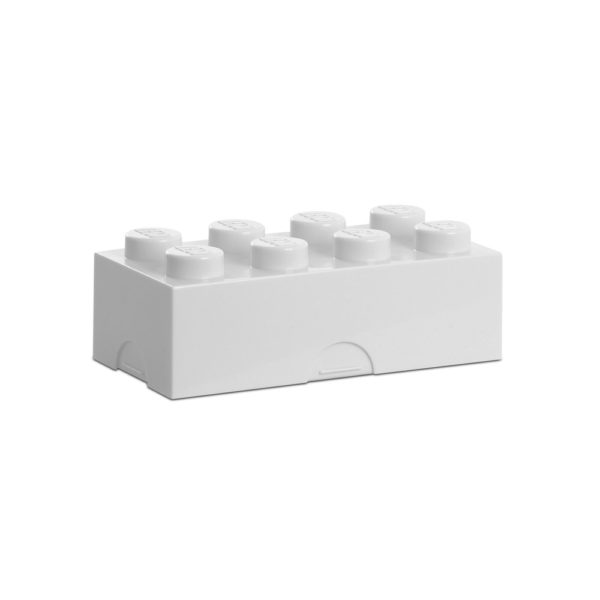 Biely desiatový box LEGO® - zdravy desiatovy box - nezavadny desiatovy box do školy - desiatový box - plastové krabičky na potraviny - desiatový box pre deti - bento box - desiatove boxy na jedlo - krabičky na jedlo - obaly na jedlo - čo na desiatu do školy - desiata pre školáka - čo deťom na desiatu do školy