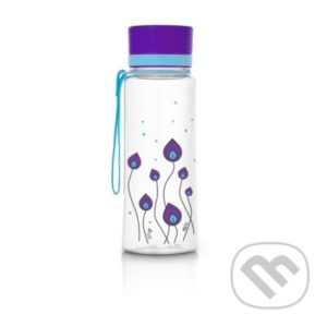 Fľaša EQUA Purple Leaves 400 ml - Equa fľaša - obrázková fľaša na vodu aj pre vášho školáka - zdravé fľaše pre školákov - zdravá fľaša pre prváka