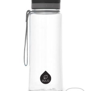 Fľaša EQUA Plain Black 400 ml - Equa fľaša - obrázková fľaša na vodu aj pre vášho školáka - zdravé fľaše pre školákov - zdravá fľaša pre prváka