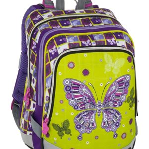 Bagmaster Alfa 8 A Green/violet/pink - školské tašky pre prvákov -  školské aktovky pre prvákov -  školská taška pre prváka -  školské potreby pre prváka -  aktovky pre prvákov -  školské batohy pre prvákov