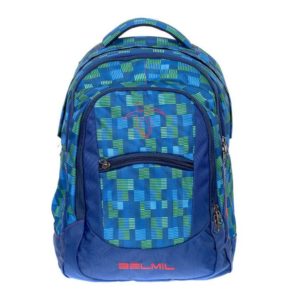 BELMIL - BelMil školský batoh 338-27 Green Blue - školská aktovka pre prvý stupeň - školská taška pre prvý stupeň - školská taška pre druhákov - školská taška pre tretiakov - školská taška pre prváčku - školská taška pre prváčika - školský batoh - recenzia na školské tašky