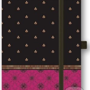 Zápisník s ružovým vzorom - zápisník - diár - zápisníček - zošitok - zápisník santoro - zápisník aneke - darček k meninám - učiteľský zápisník - denník