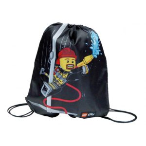 LEGO BAGS - Vrecko na prezúvky LEGO CITY FIRE Easy -  vrecko na prezúvky - študentský vak so šnúrkami - vak so šnúrkami na chrbát - vrecka na prezuvky - vrecka na chrbat - gymsack - vaky na chrbat - vrecúška na chrbát