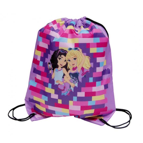 LEGO BAGS - Vrecko na prezúvky LEGO FRIENDS Easy -  vrecko na prezúvky - študentský vak so šnúrkami - vak so šnúrkami na chrbát - vrecka na prezuvky - vrecka na chrbat - gymsack - vaky na chrbat - vrecúška na chrbát