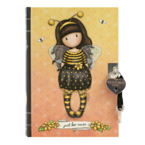 Santoro žltý linajkový zápisník Gorjuss Bee-Loved (Just Bee-Cause) A5 - zápisník - diár - zápisníček - zošitok - zápisník santoro - zápisník aneke - darček k meninám - učiteľský zápisník - denník