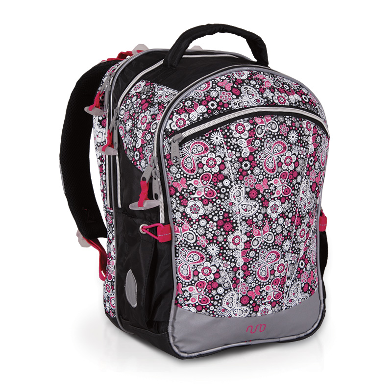 dievčenská školská taška, školská taška pre prváčku, školská taška pre vysokú prváčku, školské tašky recenzie, topgal tašky recenzie, praktická školská taška pre prvý stupeň, čierna školská taška pre prvý stupeň