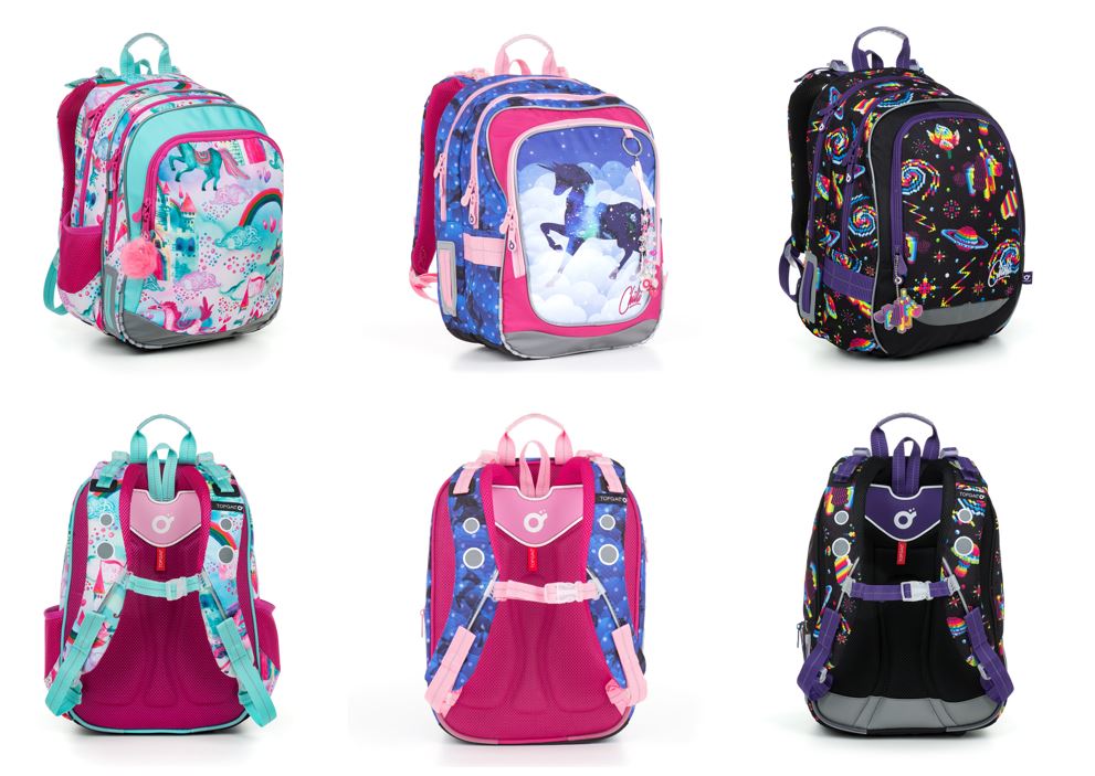 školská taška jednorožec, odľahčená školská taška, školská taška s flitrami, školská aktovka unicorn, dievčenská školská taška, veselá školská taška, školská taška pre prvý stupeň