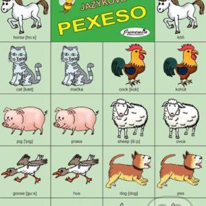 Jazykové pexeso: Animals I. / Zvieratá I. -  jazykové pexeso -  pexeso angličtina -  pexeso nemčina -  pexeso na učenie cudzích jazykov -  ako deti učiť cudzie jazyky -  ako deti učiť slovíčka v cudzích jazykoch