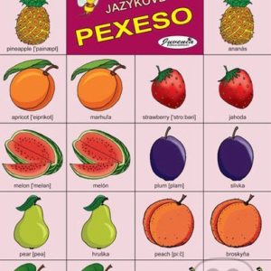 Jazykové pexeso: Fruit / Ovocie -  jazykové pexeso -  pexeso angličtina -  pexeso nemčina -  pexeso na učenie cudzích jazykov -  ako deti učiť cudzie jazyky -  ako deti učiť slovíčka v cudzích jazykoch