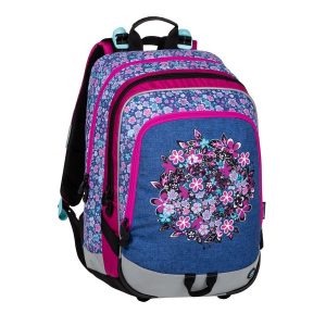 Bagmaster Alfa 20 A Blue/pink/white - školské tašky pre prvákov -  školské aktovky pre prvákov -  školská taška pre prváka -  školské potreby pre prváka -  aktovky pre prvákov -  školské batohy pre prvákov