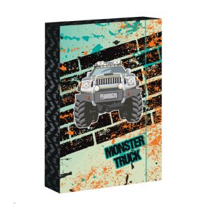 ARSUNA - Box na zošity A4 Monster Truck - dosky na zošity A4 - boxy na zošity -  dosky A4 na zošity - školské dosky na zošity