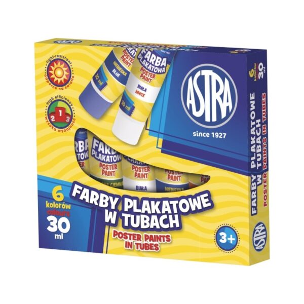 ASTRA - Temperové farby v tube 6x30ml