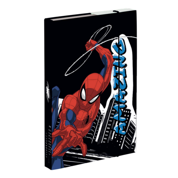 KARTON PP - Box na zošity A5 Spider-Man - dosky na zošity A5 - boxy na zošity -  dosky A5 na zošity - školské dosky na zošity