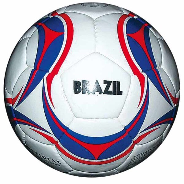 Futbalová lopta - SPARTAN Brasil Cordlay veľ. 5 modro-bielo-červená - futbalové bránky - futbalová bránka na rekreačné hranie - futbalová bránka na tréning presnej sterľby - futbalové bránky na tréningy - futbalové brány do záhrady - futbalové brány prenosné - plastové futbalové bránny - hokejové bránky