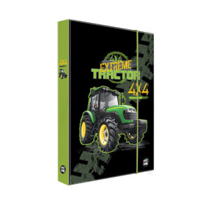 KARTON PP - Box na zošity A5 Traktor - dosky na zošity A5 - boxy na zošity -  dosky A5 na zošity - školské dosky na zošity