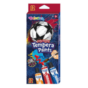 PATIO - Colorino temperové farby 12 x 12 ml FOOTBALL - temperové farby -  temperové farby použitie -  temperové farby miešanie -  temperové farby cena -  výtvarné potreby -  temperové farby veľké balenie