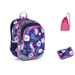 Topgal Set pre školáka ELLY 21004 SET MEDIUM - školské tašky - školské tašky pre prvákov- školská taška pre chlapca - školská taška pre drobnné deti - školská taška pre drobnú postavu - školská taška so zipsom- školská taška so zipsami- tašky do školy- školské tašky na kolieskach- tašky pre prvákov
