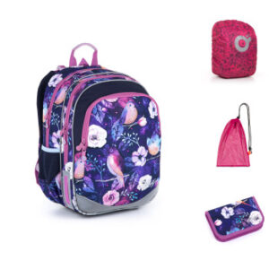 Topgal Set pre školáka ELLY 21004 SET LARGE - školské tašky - školské tašky pre prvákov- školská taška pre chlapca - školská taška pre drobnné deti - školská taška pre drobnú postavu - školská taška so zipsom- školská taška so zipsami- tašky do školy- školské tašky na kolieskach- tašky pre prvákov