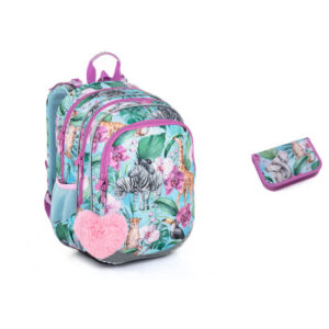 Topgal Školský set ELLY 23004 SET SMALL - školské tašky - školské tašky pre prvákov- školská taška pre chlapca - školská taška pre drobnné deti - školská taška pre drobnú postavu - školská taška so zipsom- školská taška so zipsami- tašky do školy- školské tašky na kolieskach- tašky pre prvákov